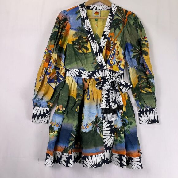 FARM Rio Carioca Mini Wrap Dress